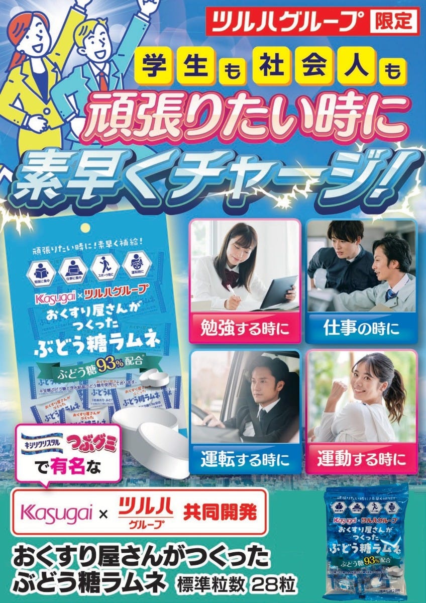ツルハ限定ぶどう糖ラムネ