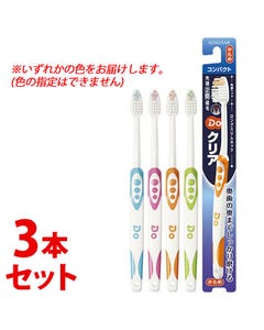 《セット販売》　サンスター Doクリア ドゥークリア ハブラシ コンパクト かため (1本)×3個セット 歯ブラシ