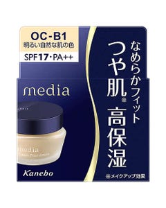 カネボウメディアクリームファンデーションNOC-B1明るい自然な肌の色SPF17PA++(25g)クリームファンデーションmedia