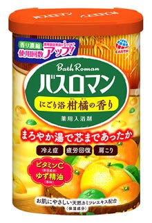 アース製薬 バスロマン にごり浴 柑橘の香り (600g) 入浴剤