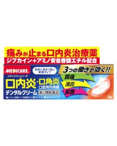 【第2類医薬品】森下仁丹 メディケア デンタルクリーム (5g) 口内炎 口角炎