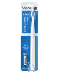 オムロン 音波式電動歯ブラシ HT-B220-W ホワイト (1台) 乾電池式
